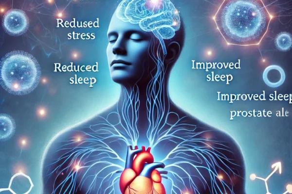 Did you know the Health benefits of masturbation? DALL·E 2025 02 10 17.00.40 A conceptual illustration of the health benefits of masturbation. The image features a balanced and informative depiction of a human silhouette with g
